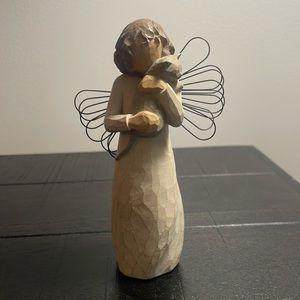 Willow Tree 2003 With Affection Angel Holding Cat Demdaco Susan Lordi Pet Lover